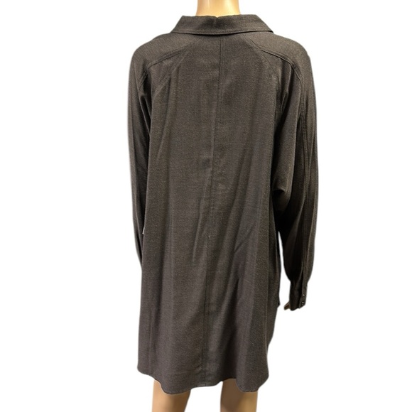 Westbound Walnut Brown Button Up Long Sleeve Rayon Blend Shirt Womens XL - Picture 5 of 11